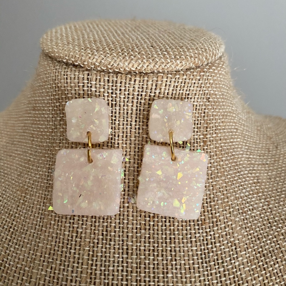Sparkly Clay Earrings